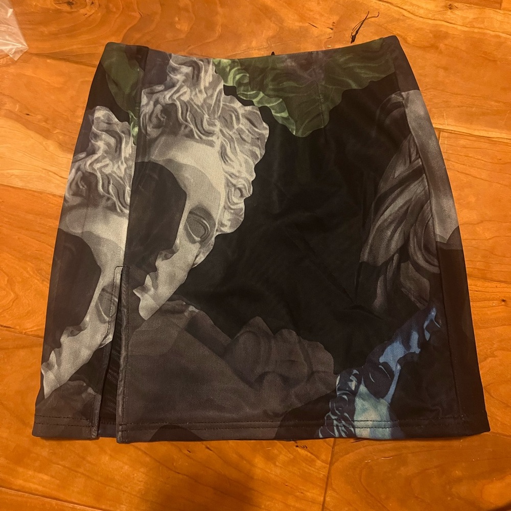 White fox skirt